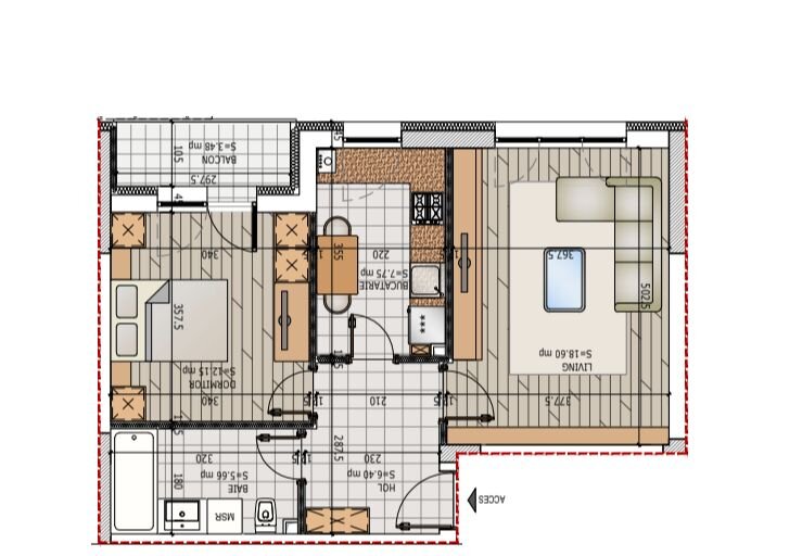 Titan, Pallady, metrou Teclu, dec. 56 mp, finalizat, centrala, mutare 2025